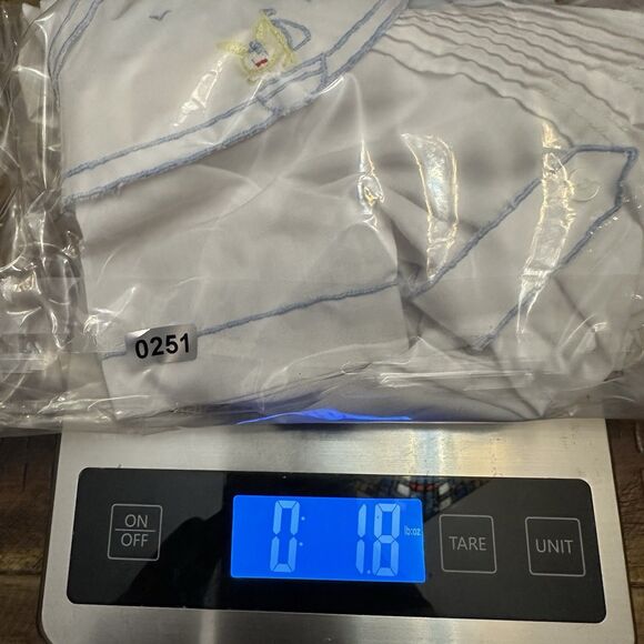 Vintage 1980s 6m Nanette Baby Boy One Piece Romper Rabbit Sailbot Embroidery - Picture 8 of 8